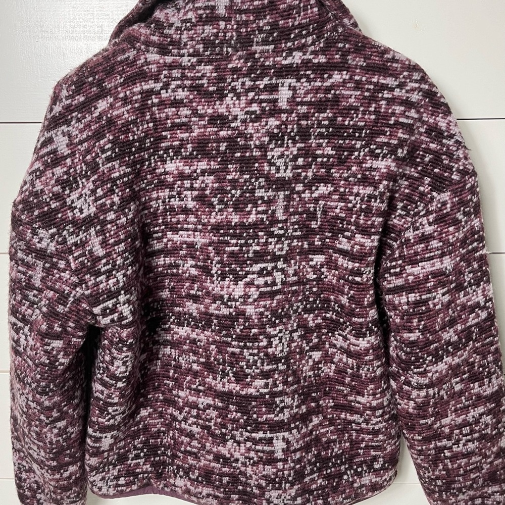 Varley Bailey Half Zip Speckled Fleece Pullover Rose Heavyweight Size Small - Picture 3 of 6
